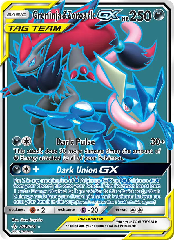 Greninja & Zoroark GX 200/214