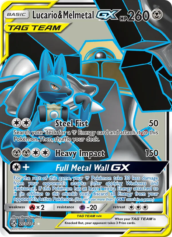 Lucario & Melmetal GX 203/214