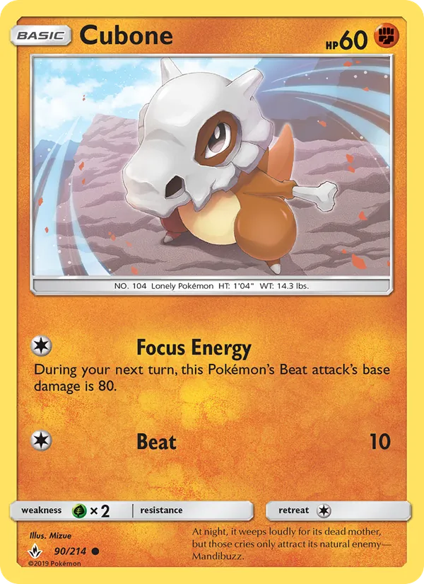 Cubone 90/214