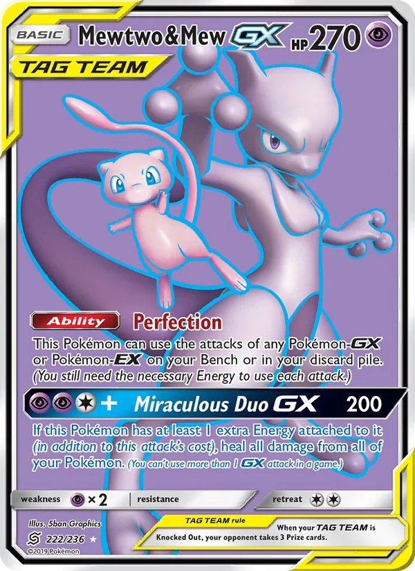 Mewtwo & Mew GX 222/236