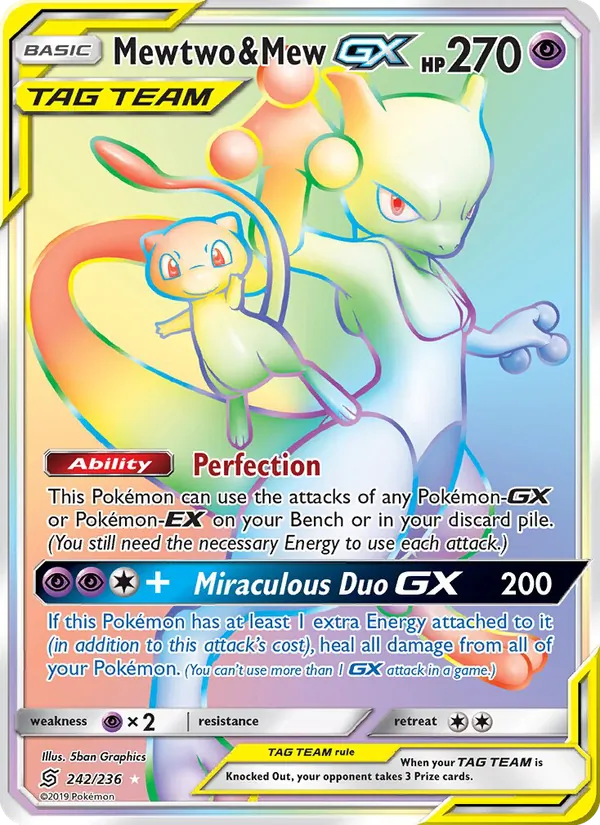 Mewtwo & Mew GX 242/236