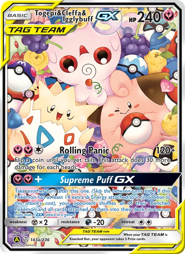 Togepi & Cleffa & Igglybuff GX 143/236