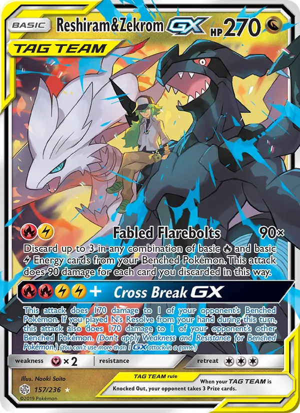 Reshiram & Zekrom GX 157/236