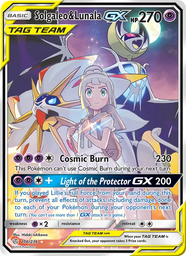 Solgaleo & Lunala GX 216/236