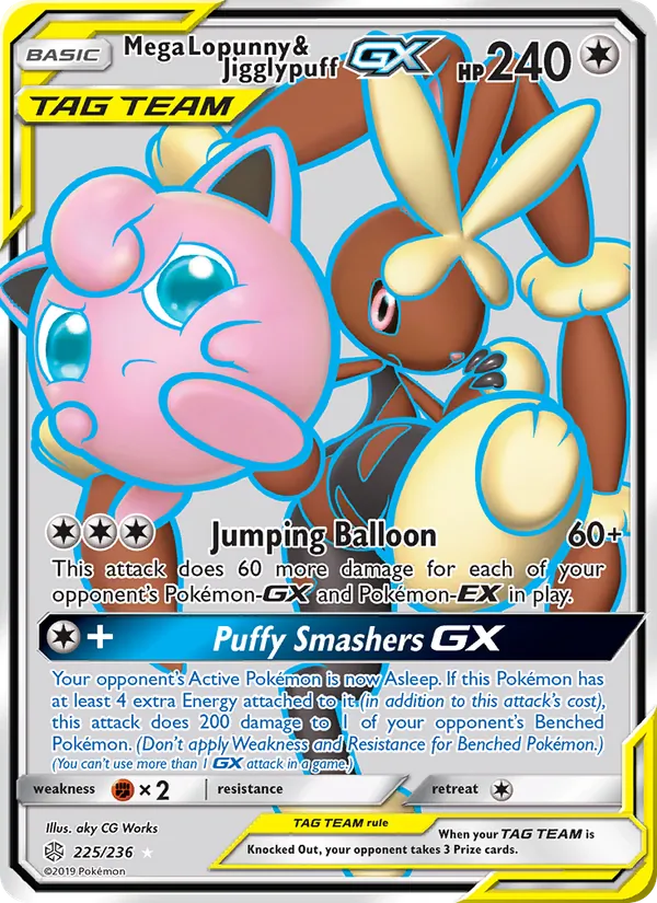 Mega Lopunny & Jigglypuff GX 225/236