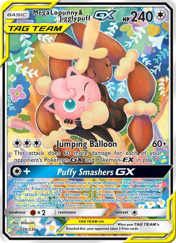 Mega Lopunny & Jigglypuff GX 226/236