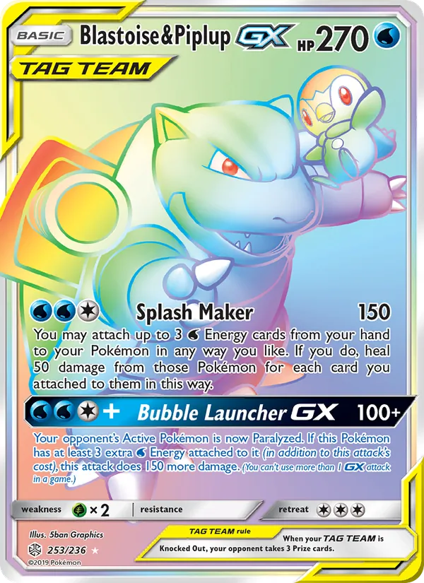 Blastoise & Piplup GX 253/236