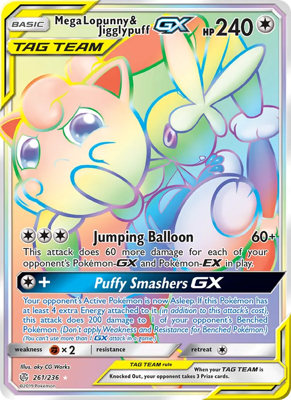 Mega Lopunny & Jigglypuff GX 261/236