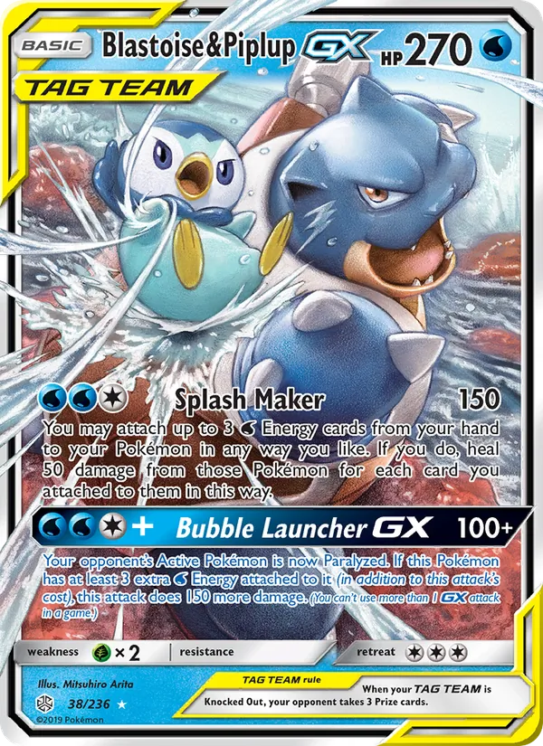 Blastoise & Piplup GX 38/236