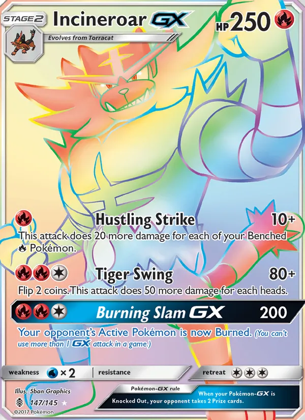 Incineroar GX 147/145