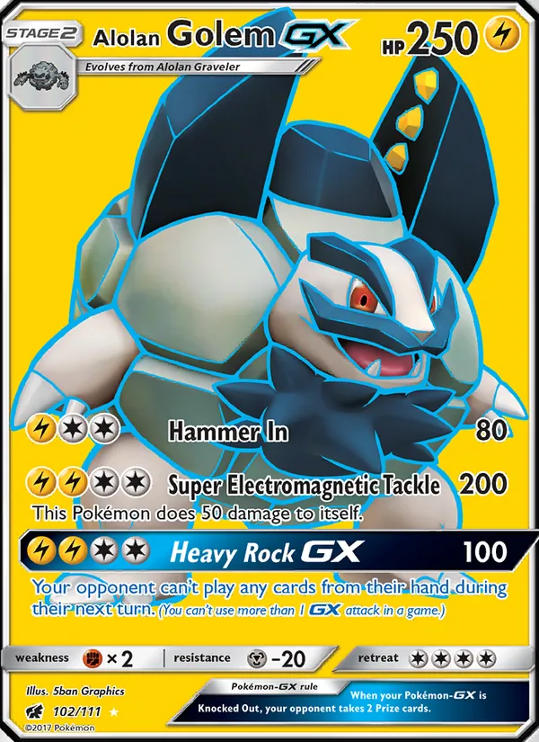 Alolan Golem GX 102/111