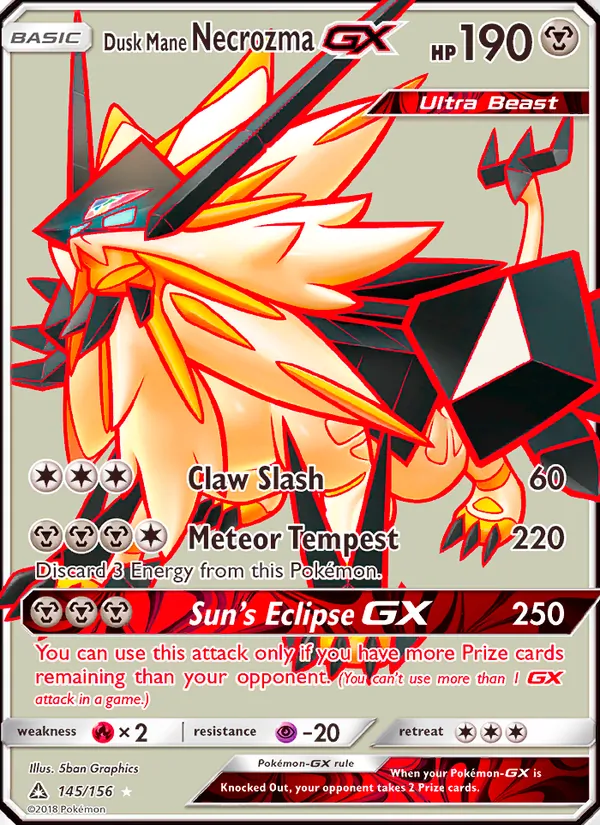 Dusk Mane Necrozma GX 145/156