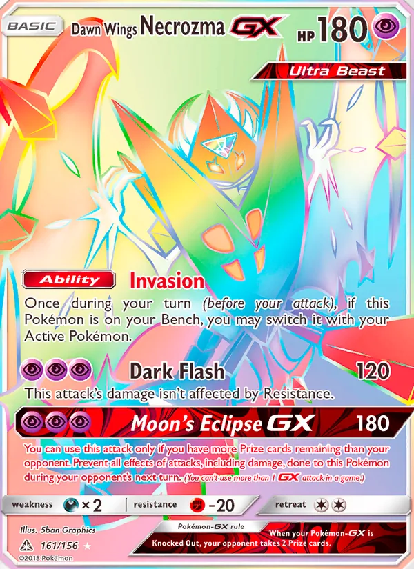 Dawn Wings Necrozma GX 161/156