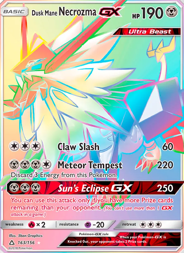 Dusk Mane Necrozma GX 163/156
