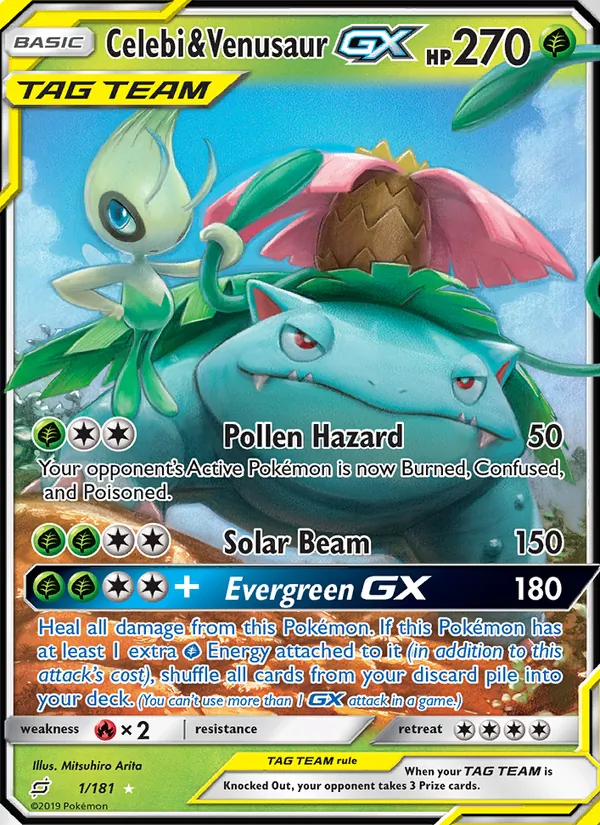 Celebi & Venusaur GX 1/181
