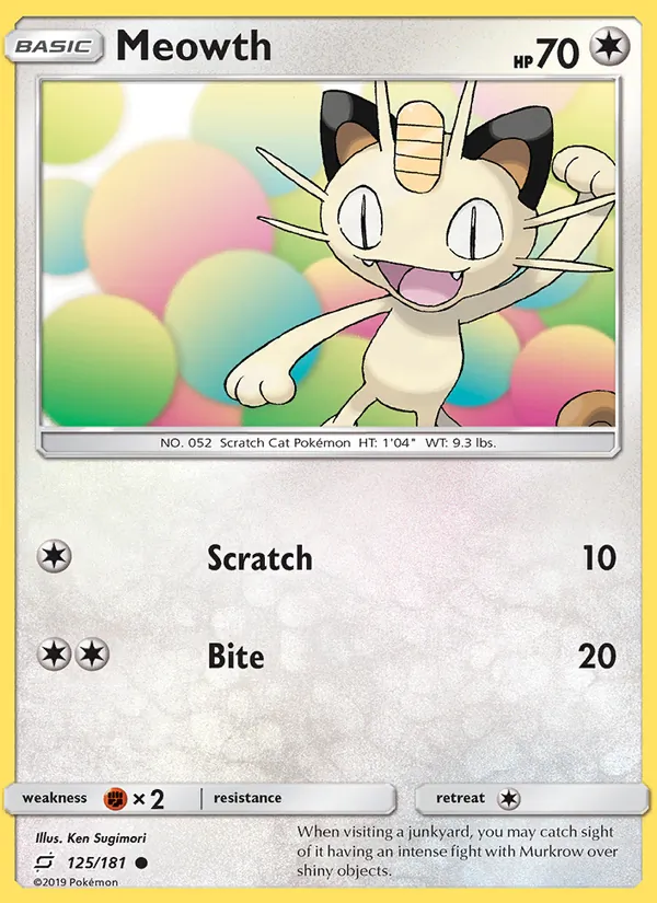 Meowth 125/181