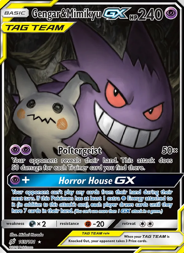 Gengar & Mimikyu GX 165/181
