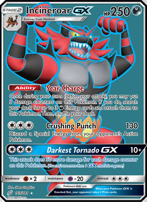 Incineroar GX 167/181