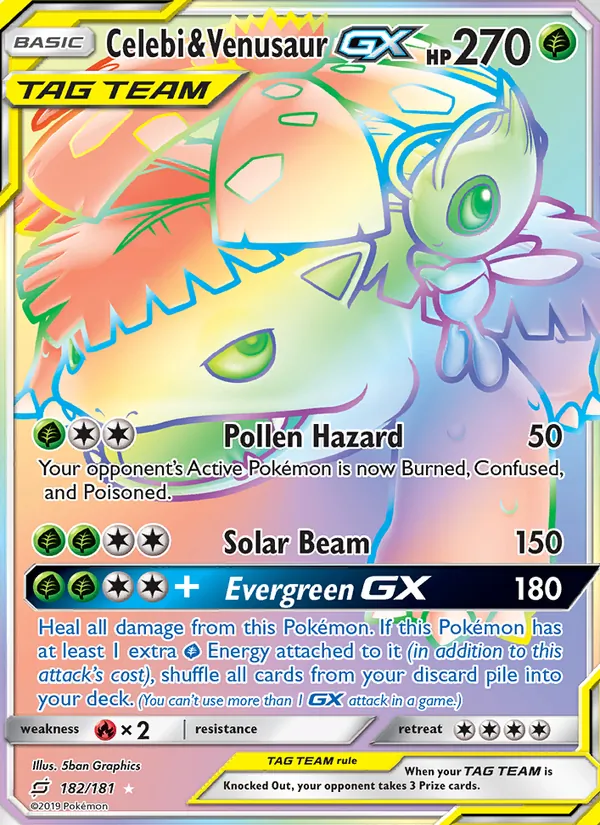 Celebi & Venusaur GX 182/181