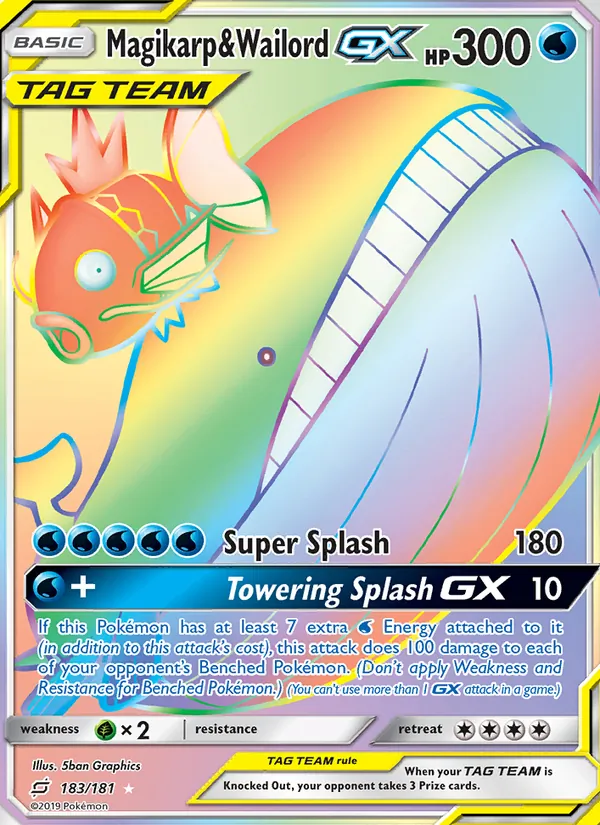 Magikarp & Wailord GX 183/181