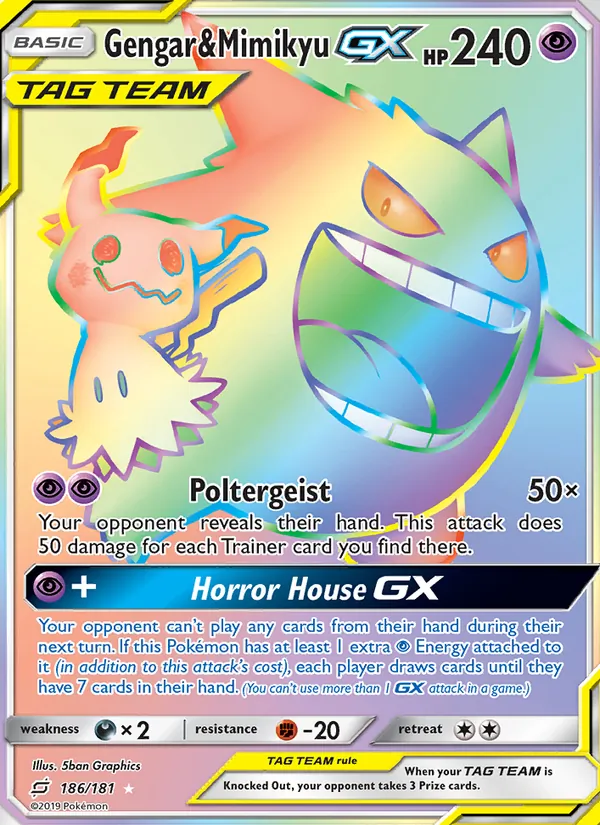Gengar & Mimikyu GX 186/181