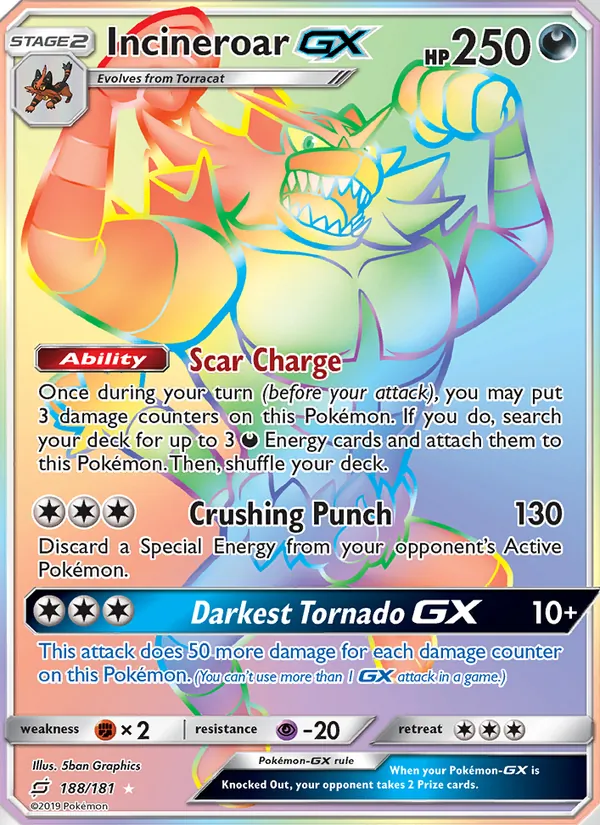 Incineroar GX 188/181