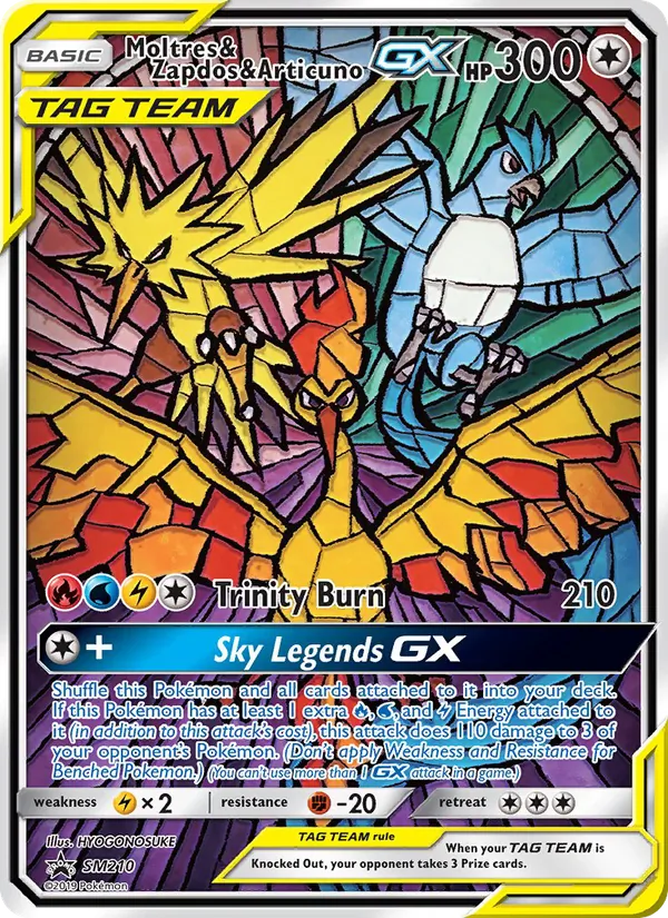 Moltres & Zapdos & Articuno GX SM210/248