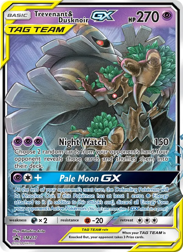 Trevenant & Dusknoir GX SM217/248