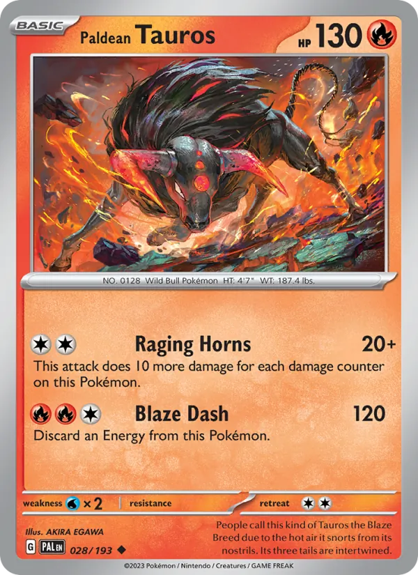 Paldean Tauros 028/193