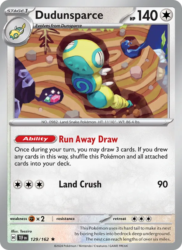 Dudunsparce 129/162