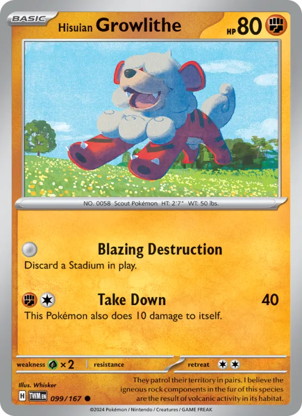 Hisuian Growlithe 099/167
