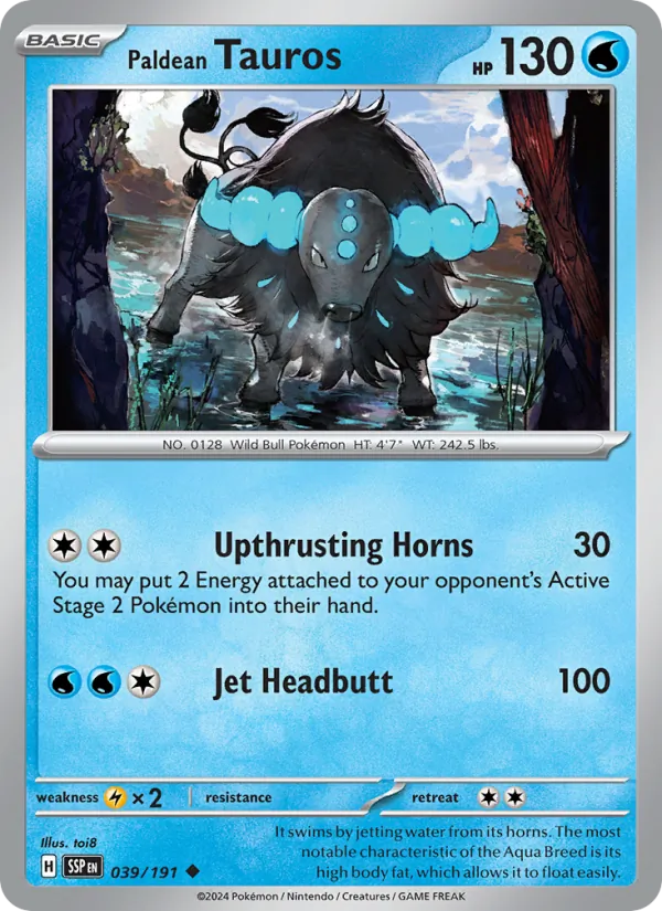 Paldean Tauros 039/191