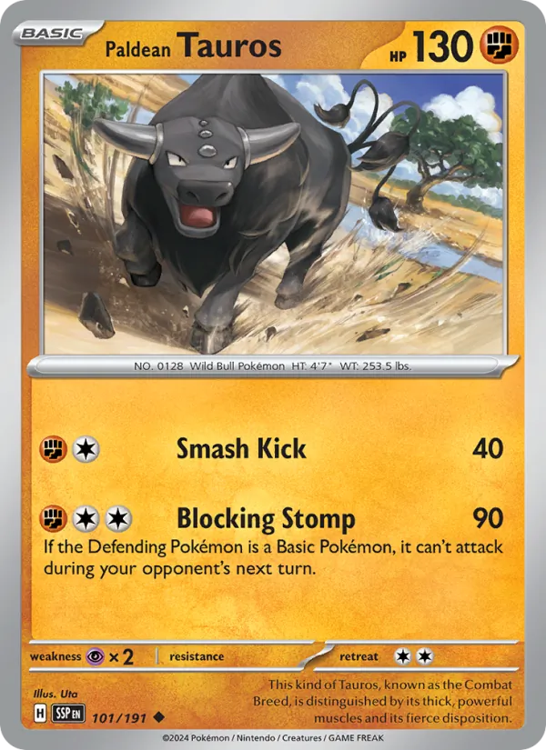 Paldean Tauros 101/191