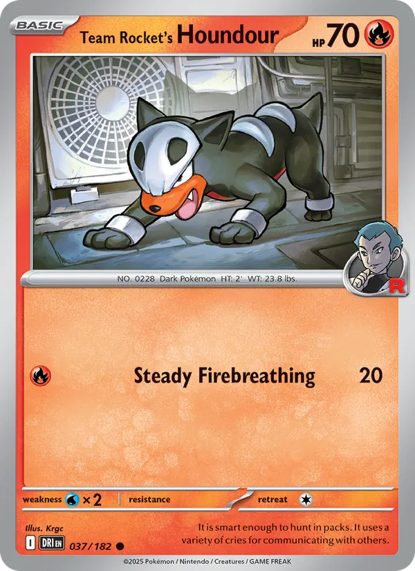 Team Rocket's Houndour 037/182
