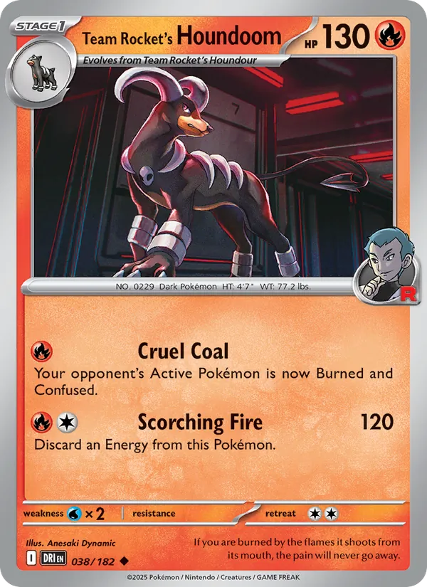 Team Rocket's Houndoom 038/182