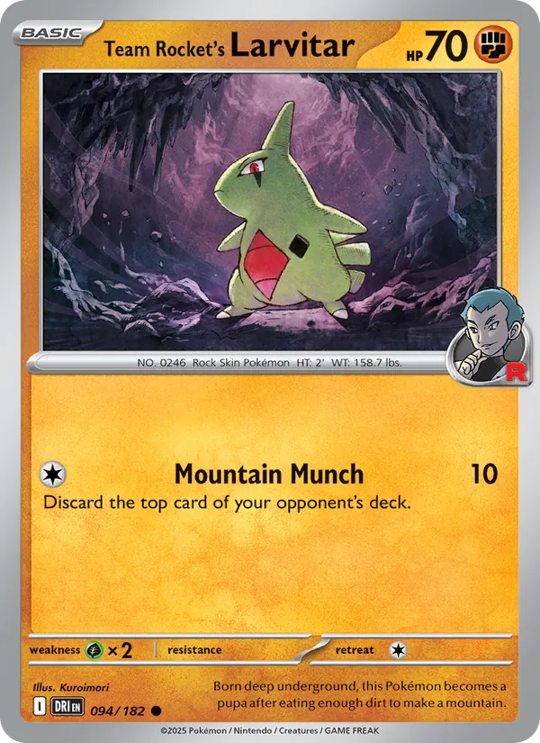 Team Rocket's Larvitar 094/182