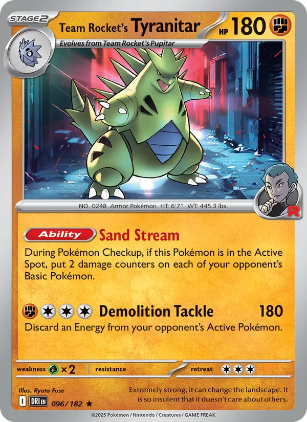 Team Rocket's Tyranitar 096/182