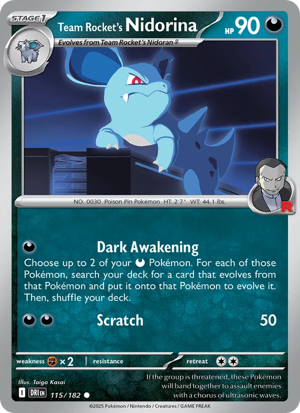 Team Rocket's Nidorina 115/182