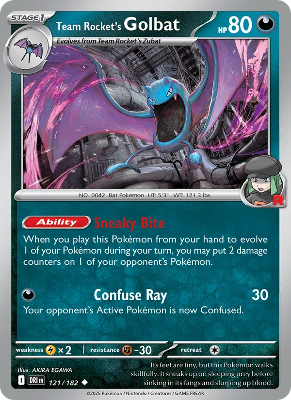 Team Rocket's Golbat 121/182
