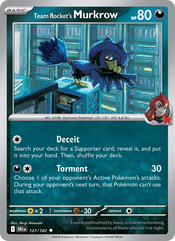 Team Rocket's Murkrow 127/182