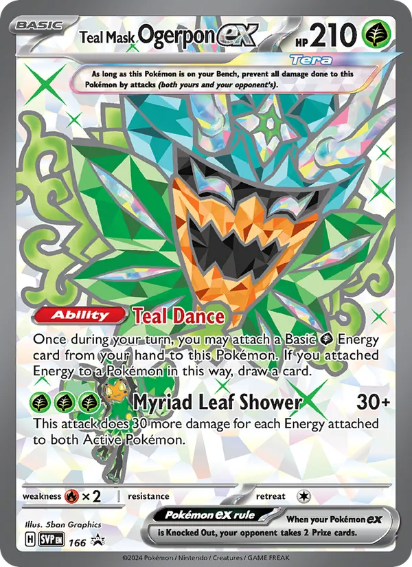 Teal Mask Ogerpon ex 166/225