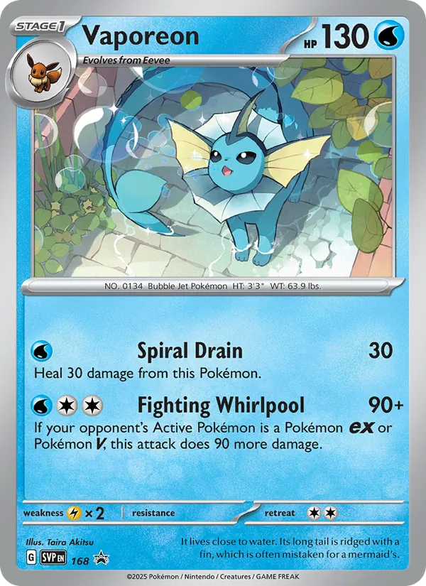Vaporeon 168/225