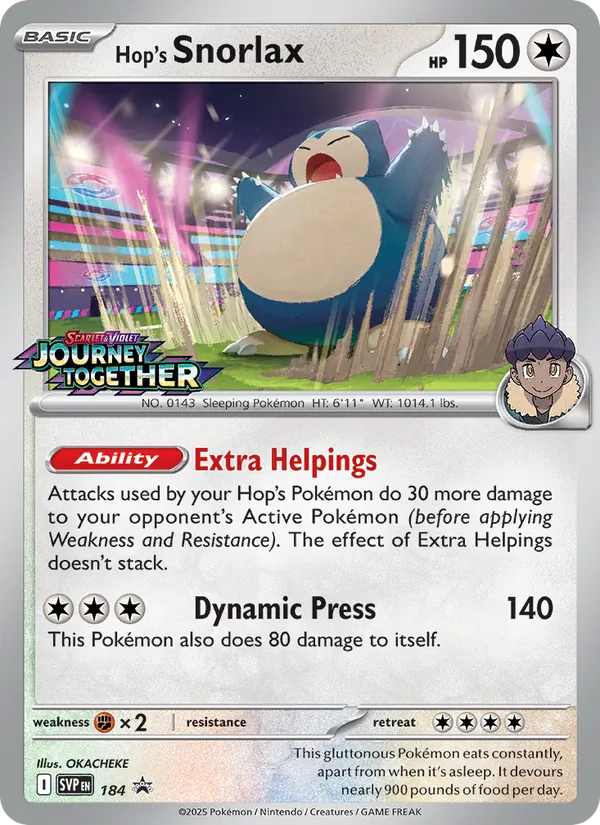 Hop's Snorlax 184/225