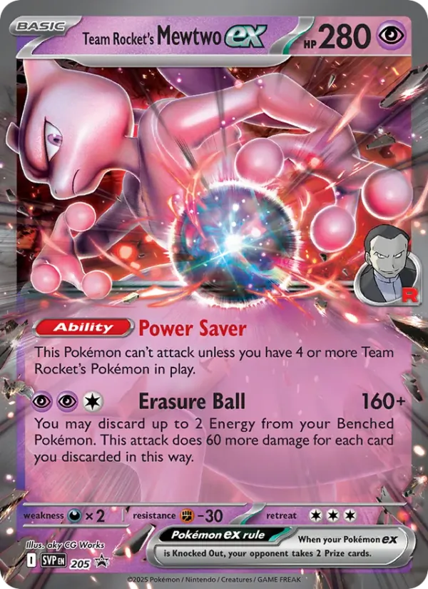 Team Rocket's Mewtwo ex 205/225