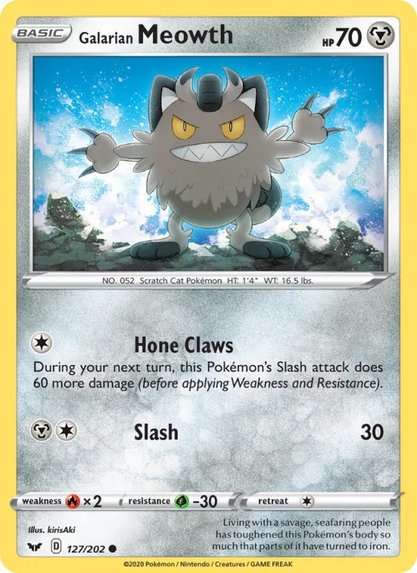 Galarian Meowth 127/202