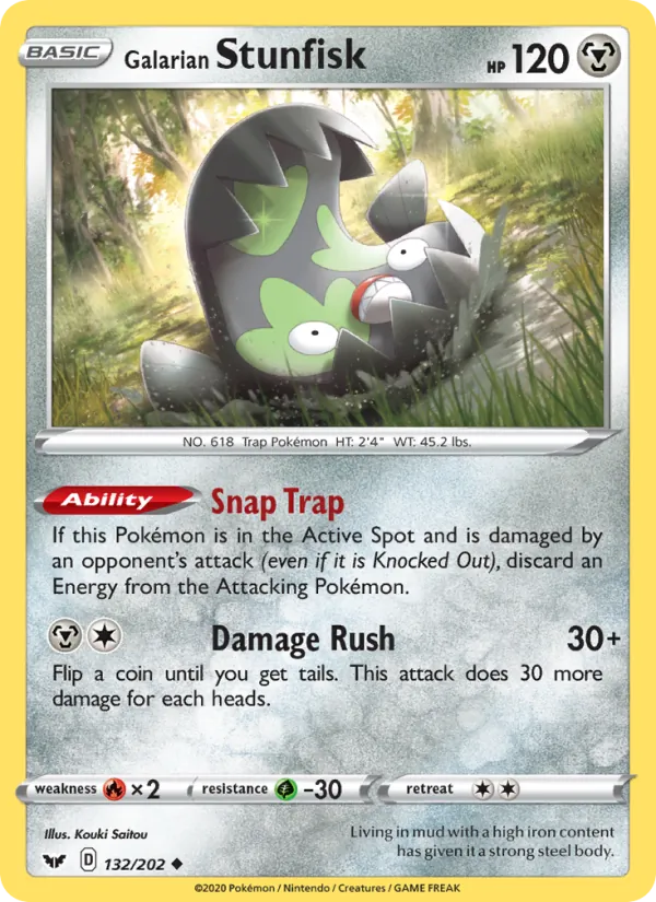 Galarian Stunfisk 132/202