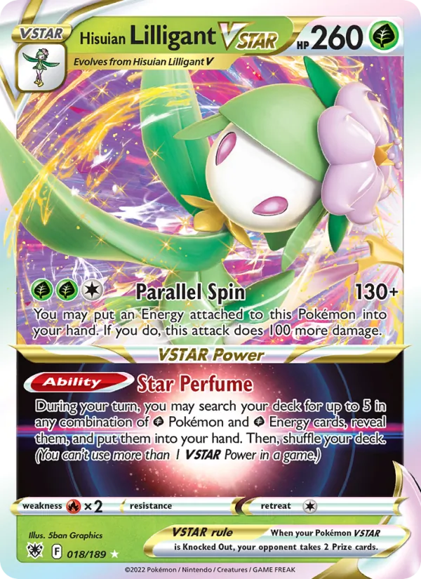 Hisuian Lilligant VSTAR 018/189