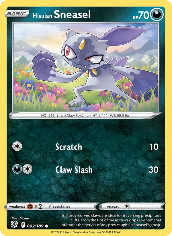 Hisuian Sneasel 092/189