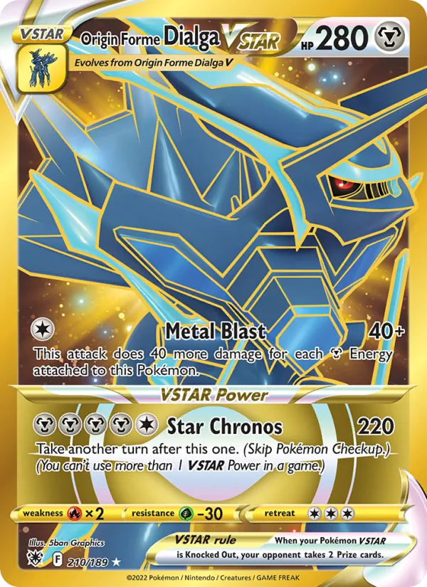 Origin Forme Dialga VSTAR 210/189