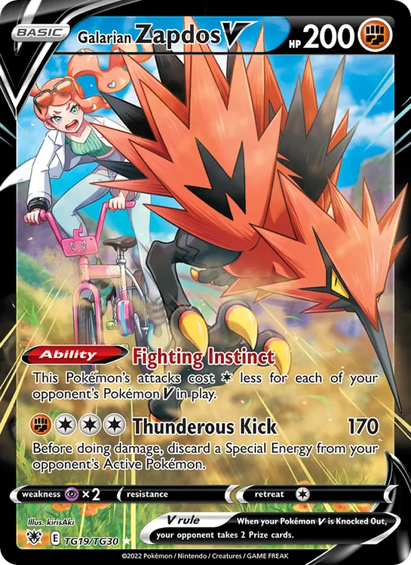 Galarian Zapdos V TG19/189
